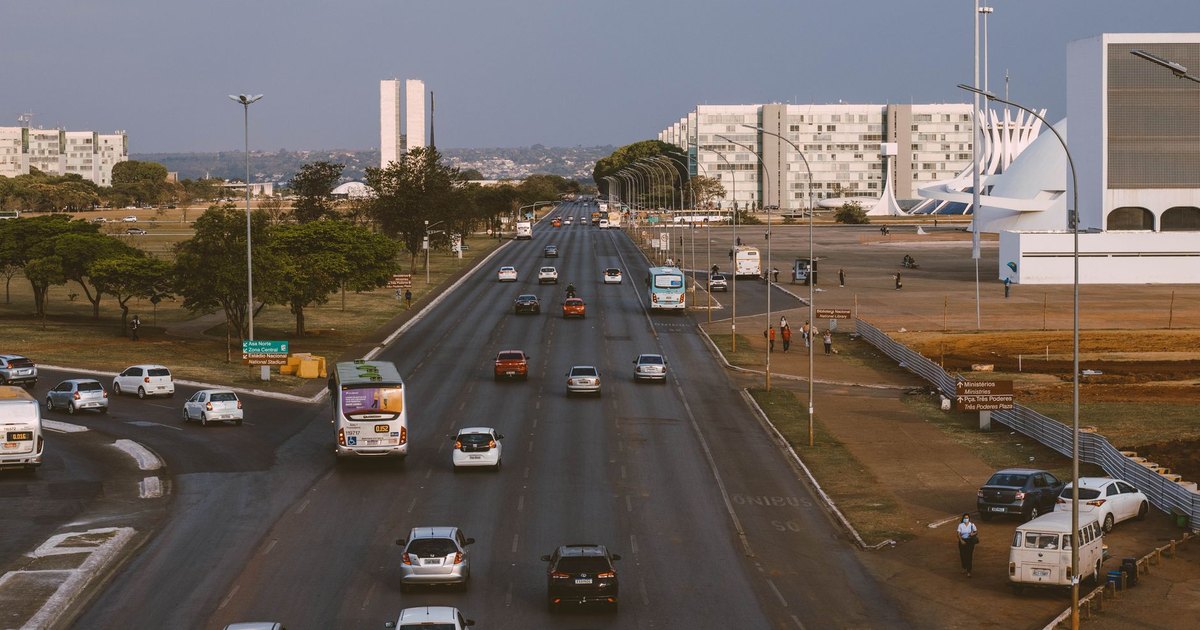 A Brazilian government building in Brasilia